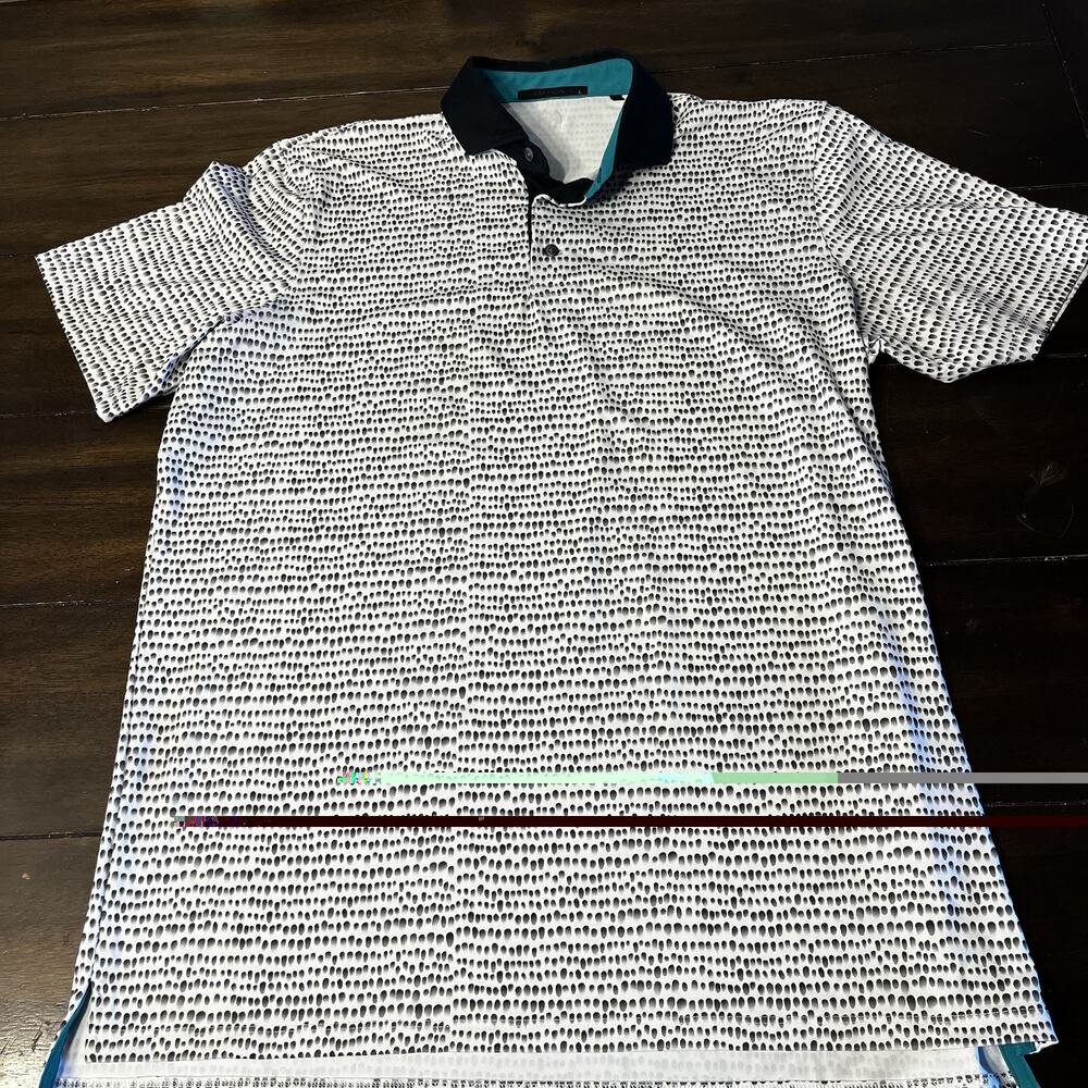 Greyson Polo Shirt Streamsong Black Golf Club XL Spots Dots